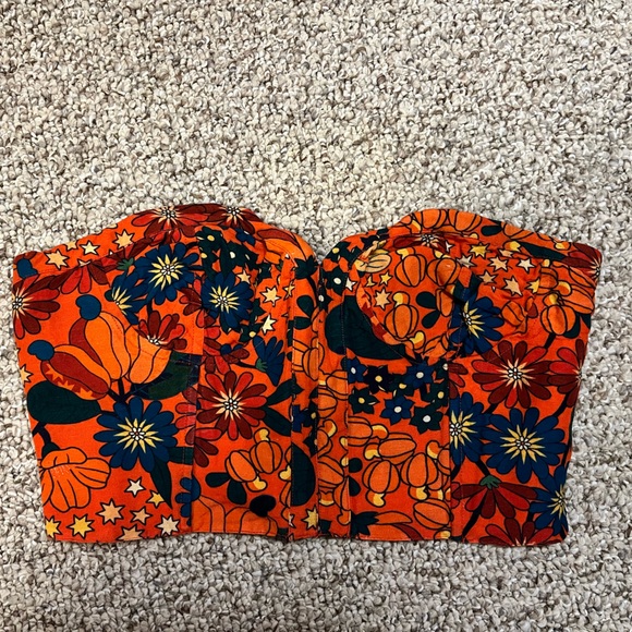 Farm Rio strapless crop top - Picture 8 of 8